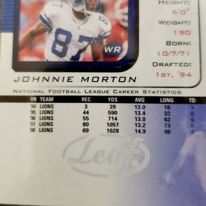 SP authentic NFL trading  card